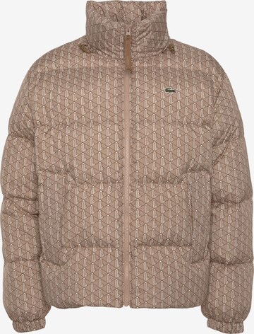 LACOSTE Winter Jacket in Beige: front