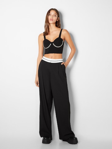 Bershka Top in Schwarz