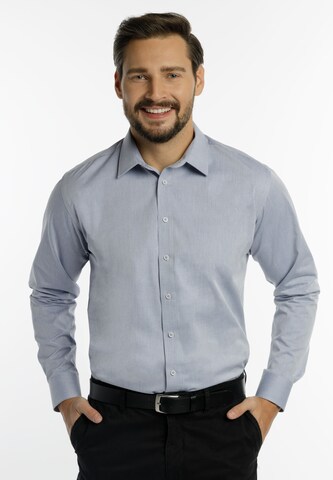 DreiMaster Klassik Regular fit Business shirt in Blue: front