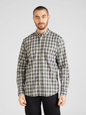 GAP Regular fit Button Up Shirt in Green: front