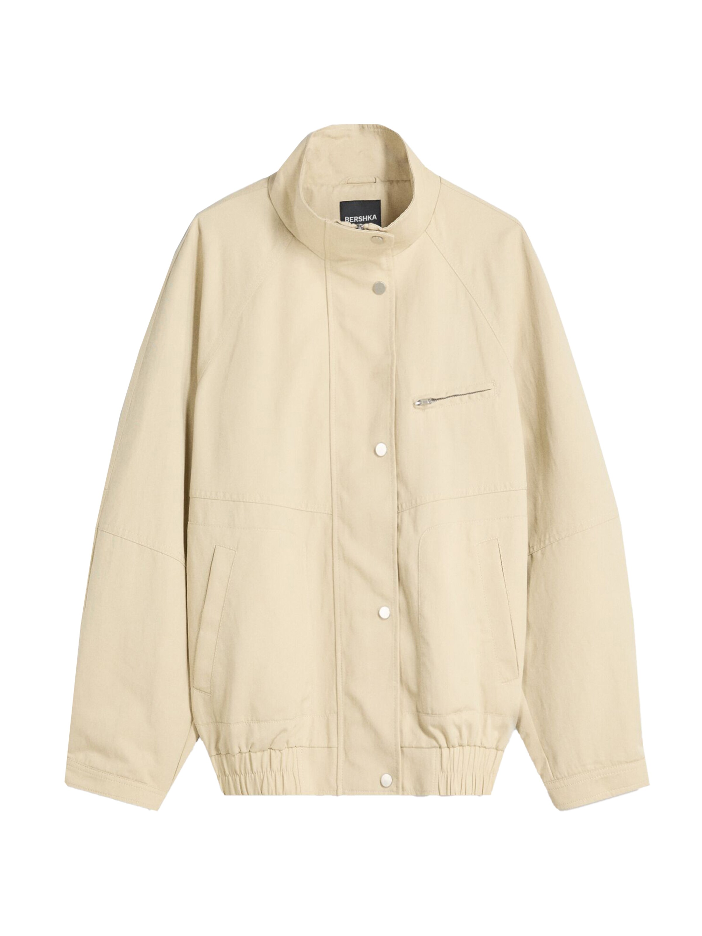 Veste mi-saison Bershka en beige : devant