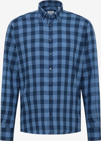 ETERNA Regular fit Button Up Shirt in Blue: front