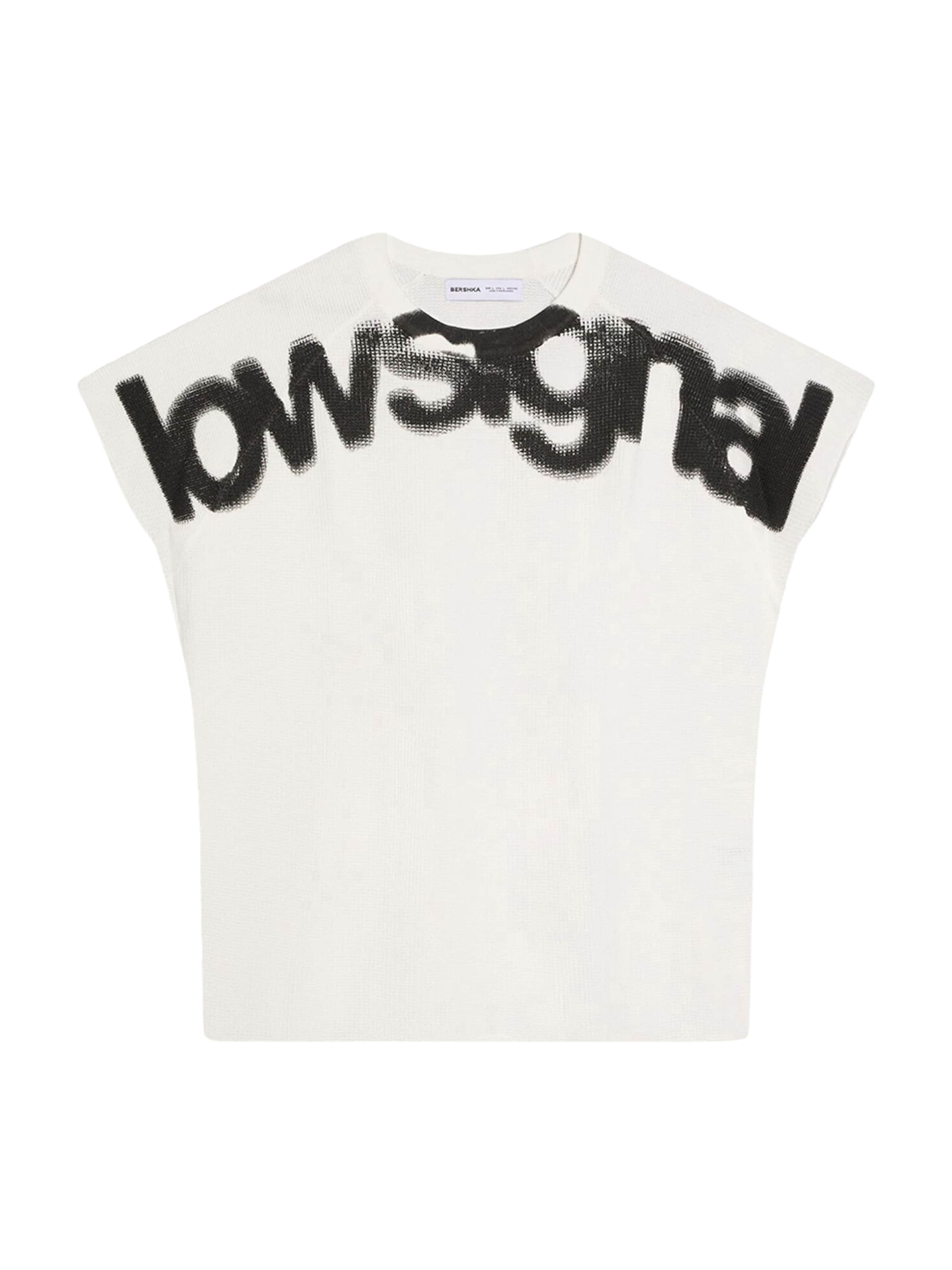 Bershka Shirt in White: front