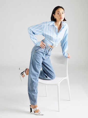 Hoermanseder x About You Blouse 'Binia' in Blue