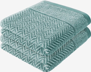 Serviette Herzbach home en vert : devant