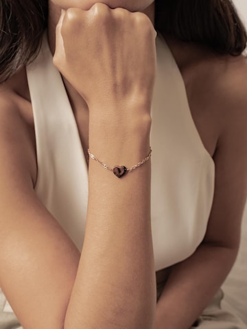 Hey Happiness - Pulsera 'Minimalist Heart Charm' en oro