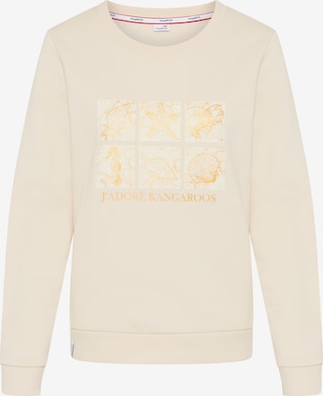 KangaROOS Sweatshirt in Beige: front