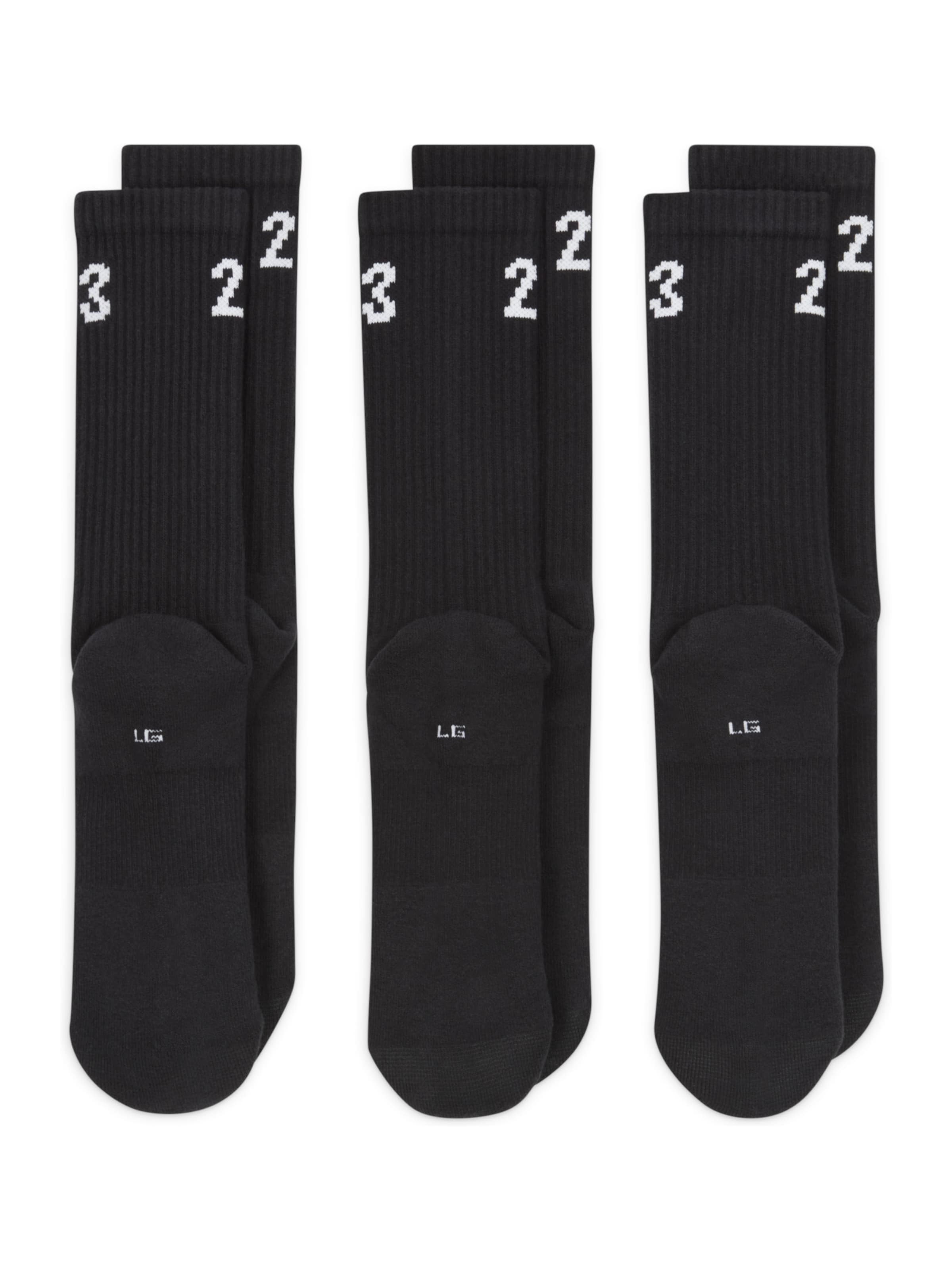 Jordan Sports socks in Black