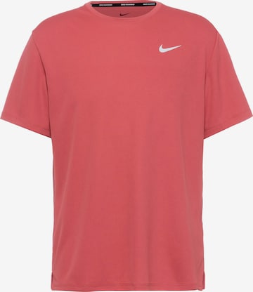 NIKE Funktionsshirt 'Miler' in Rot: predná strana