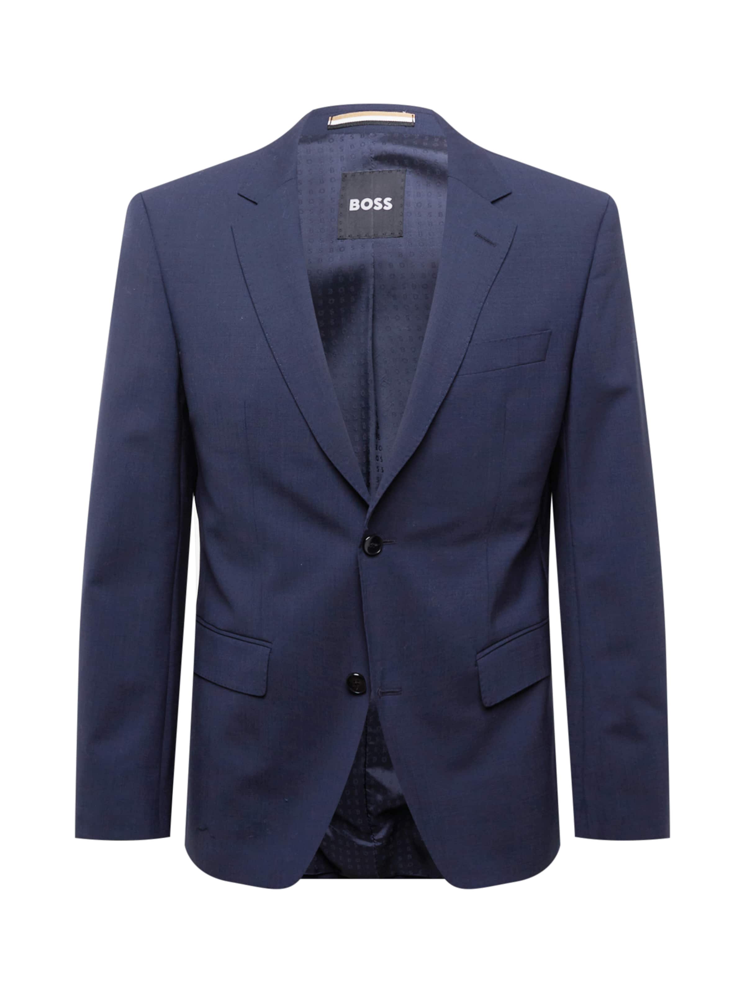 BOSS - Slim Fit Jaqueta de negócios 'Huge' em azul: frente
