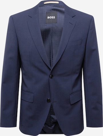 BOSS Black - Ajuste estrecho Chaqueta tipo saco para negocios 'Huge' en azul: frente