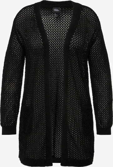 Ulla Popken Cardigan en noir, Vue avec produit