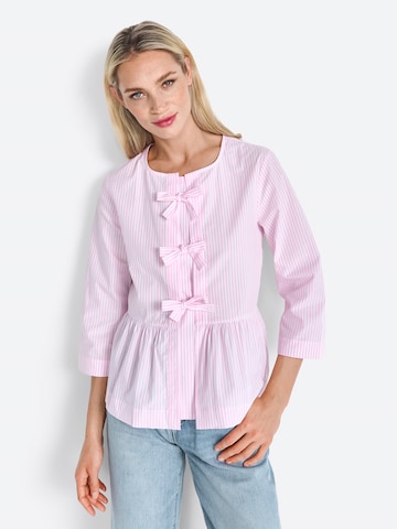 Rich & Royal Blouse in Pink: front