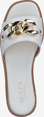 SCAPA Mules in White