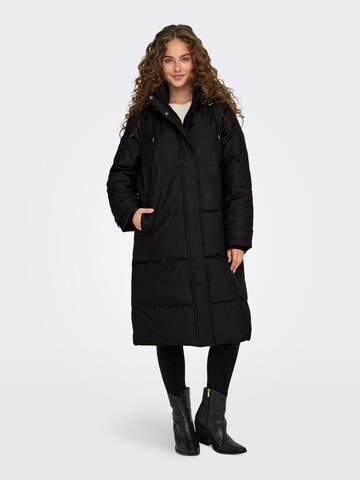 Manteau d’hiver 'ONLIRENE' ONLY en noir : devant