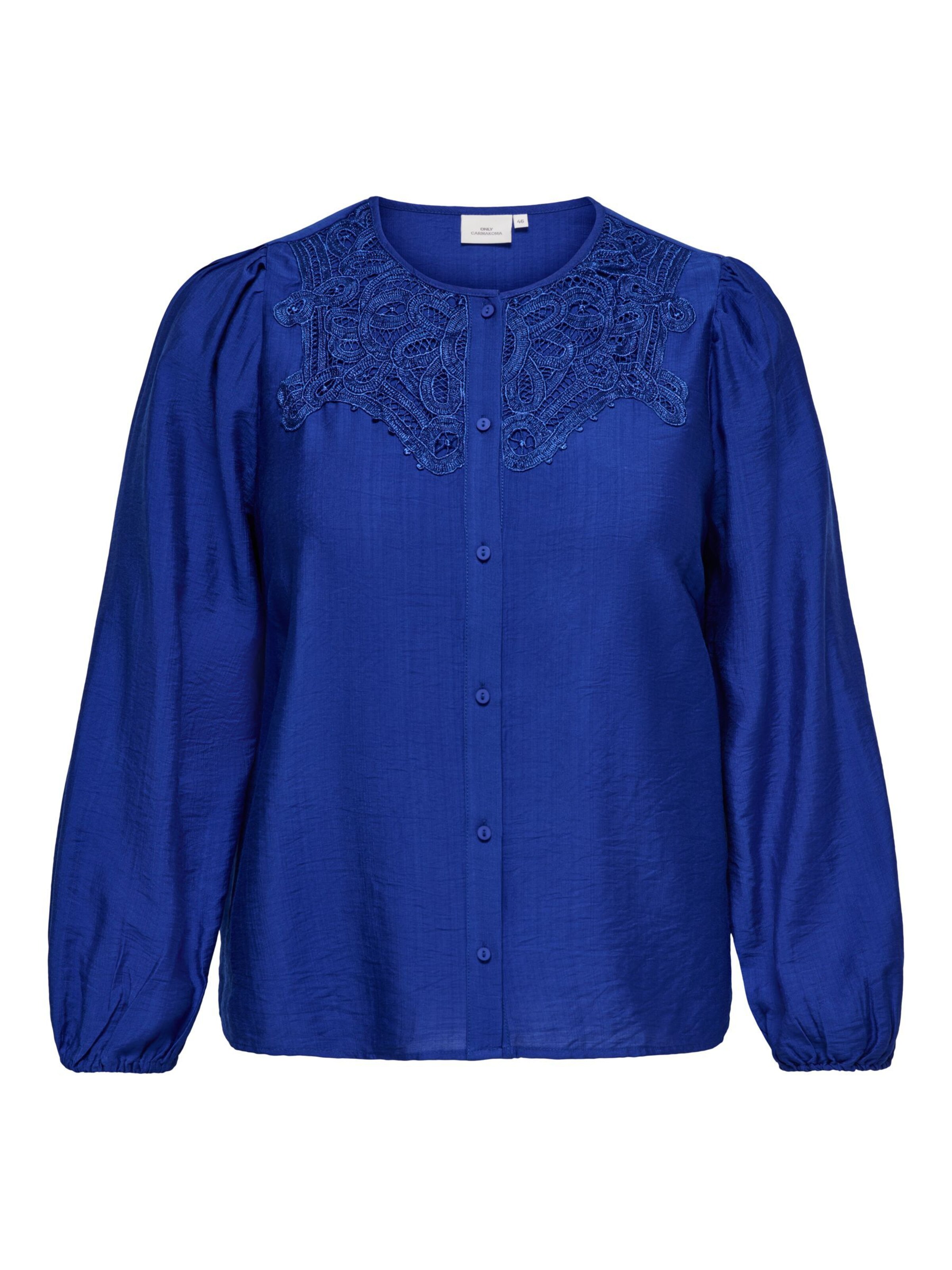 ONLY Carmakoma Blouse in Blue: front