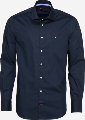 TOMMY HILFIGER Button Up Shirt in Blue: front