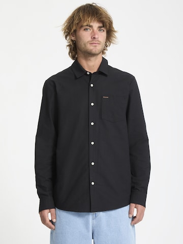 Volcom Regular fit Button Up Shirt in Black: front