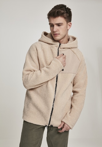 Urban Classics Between-Season Jacket in Beige: front