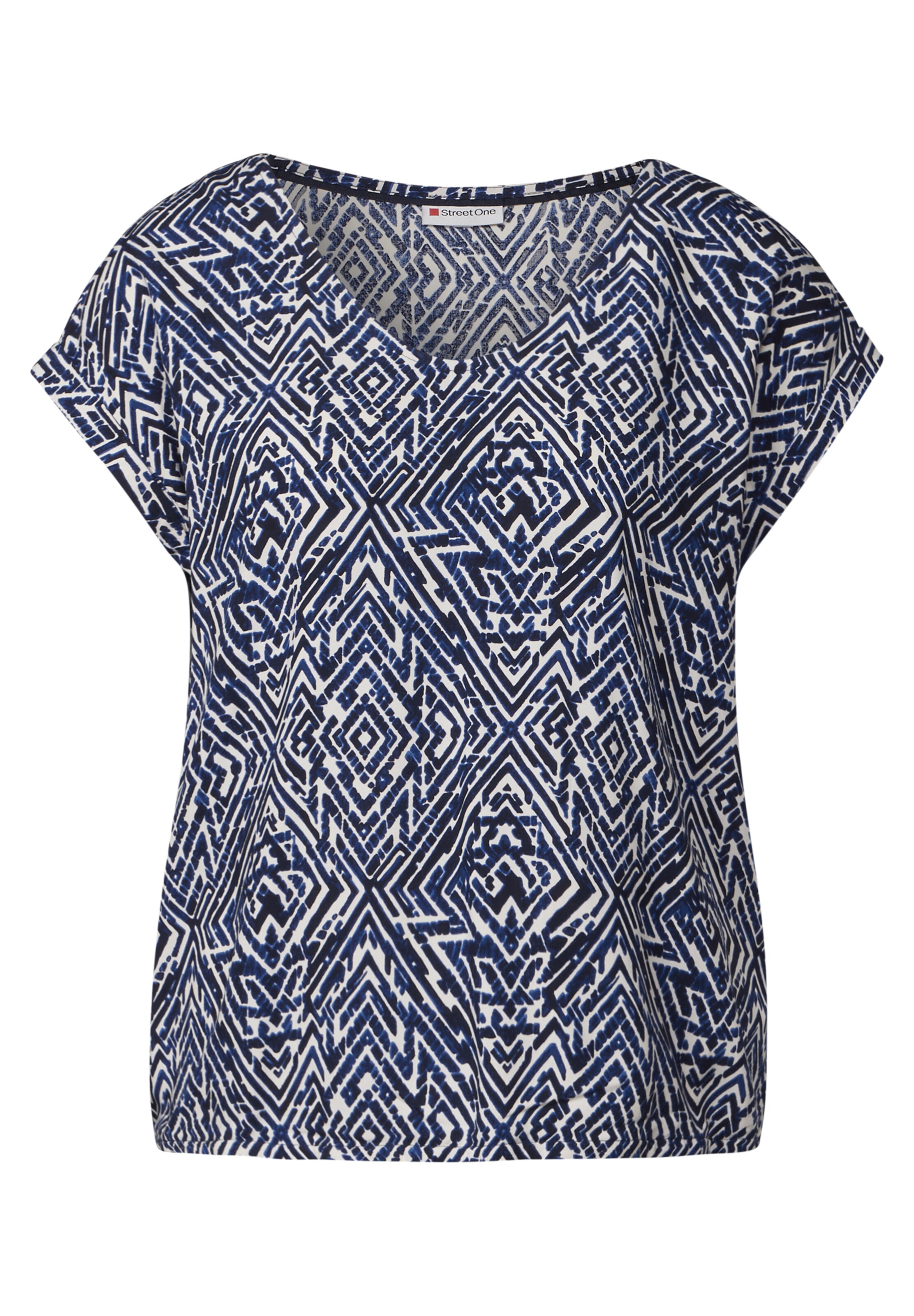 STREET ONE Bluse 'Laurentia' in Blau: Vorderseite