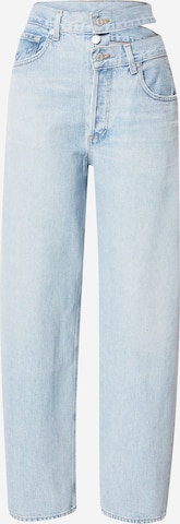 AGOLDE Wide Leg Jeans 'Broken Waistband' in Blau: predná strana