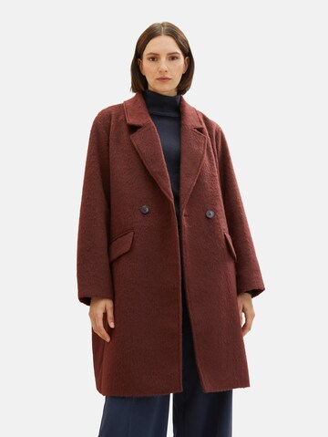 TOM TAILOR Between-Seasons Coat in Brown: front