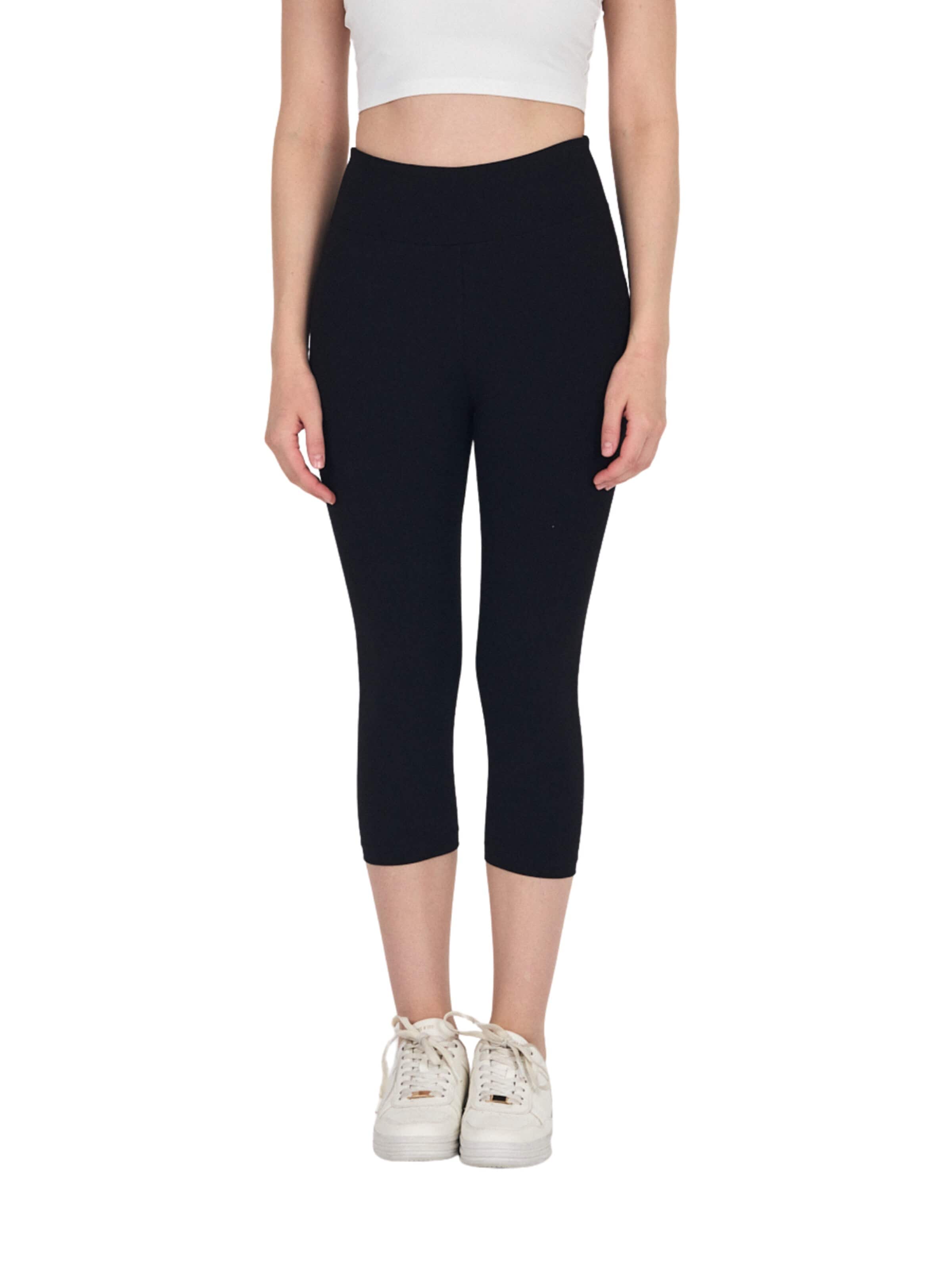 comeor Skinny Leggings '3/4 Leggings' in Black: front