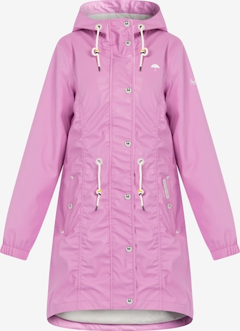 Manteau fonctionnel Schmuddelwedda en rose : devant