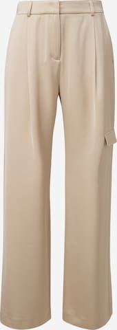 COMMA Wide leg Cargo Pants in Beige: front