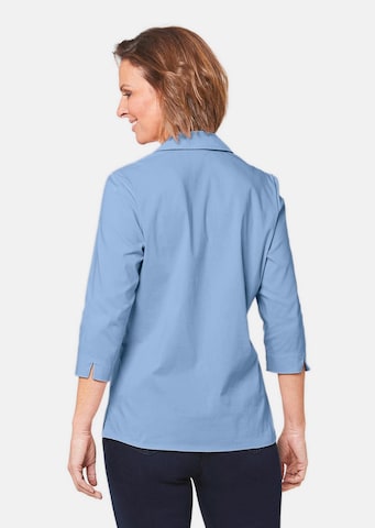 Goldner Bluse in Blau