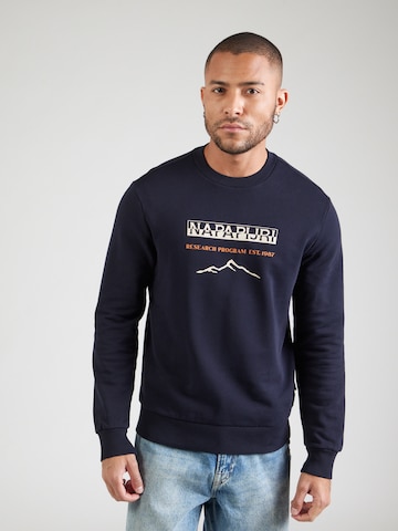 NAPAPIJRI - Sweatshirt 'BANEM' em azul: frente
