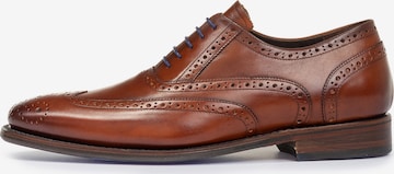 Floris van Bommel Lace-Up Shoes 'De Loper 04' in Brown: front