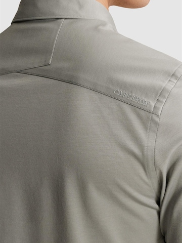 CAST IRON Regular fit Skjorta 'CAST IRON - Shirt with short sleeves in lightweight jersey' i grå