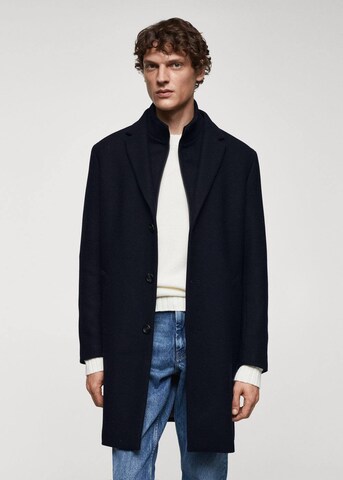 MANGO MAN Between-Seasons Coat 'Uriel' in Blue: front