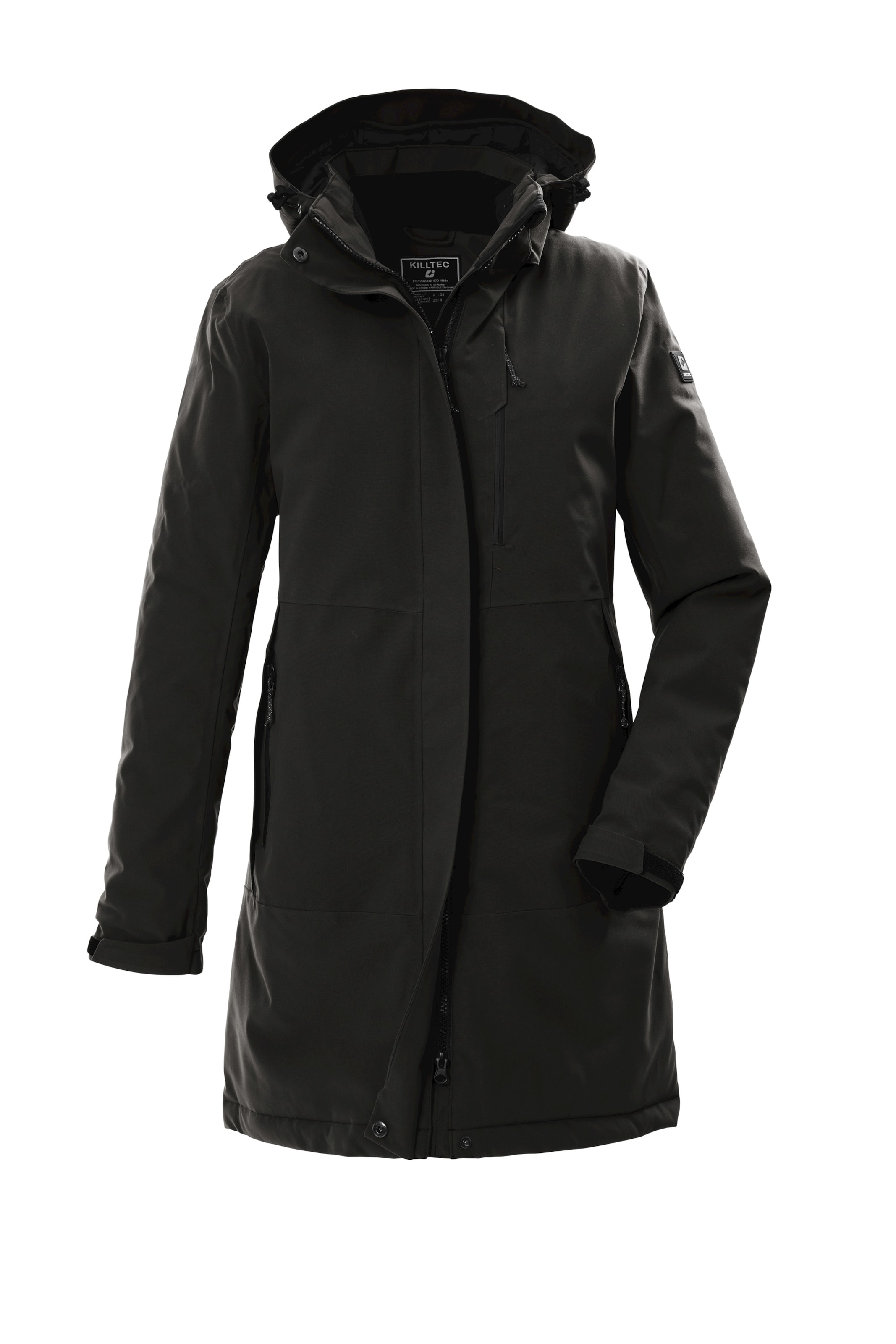 KILLTEC Outdoor Jacket in Black: front