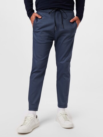 Coupe slim Pantalon 'JEGER' DRYKORN en bleu : devant