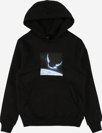 Mister TeeSweater majica 'Planet' - crna boja: prednji dio