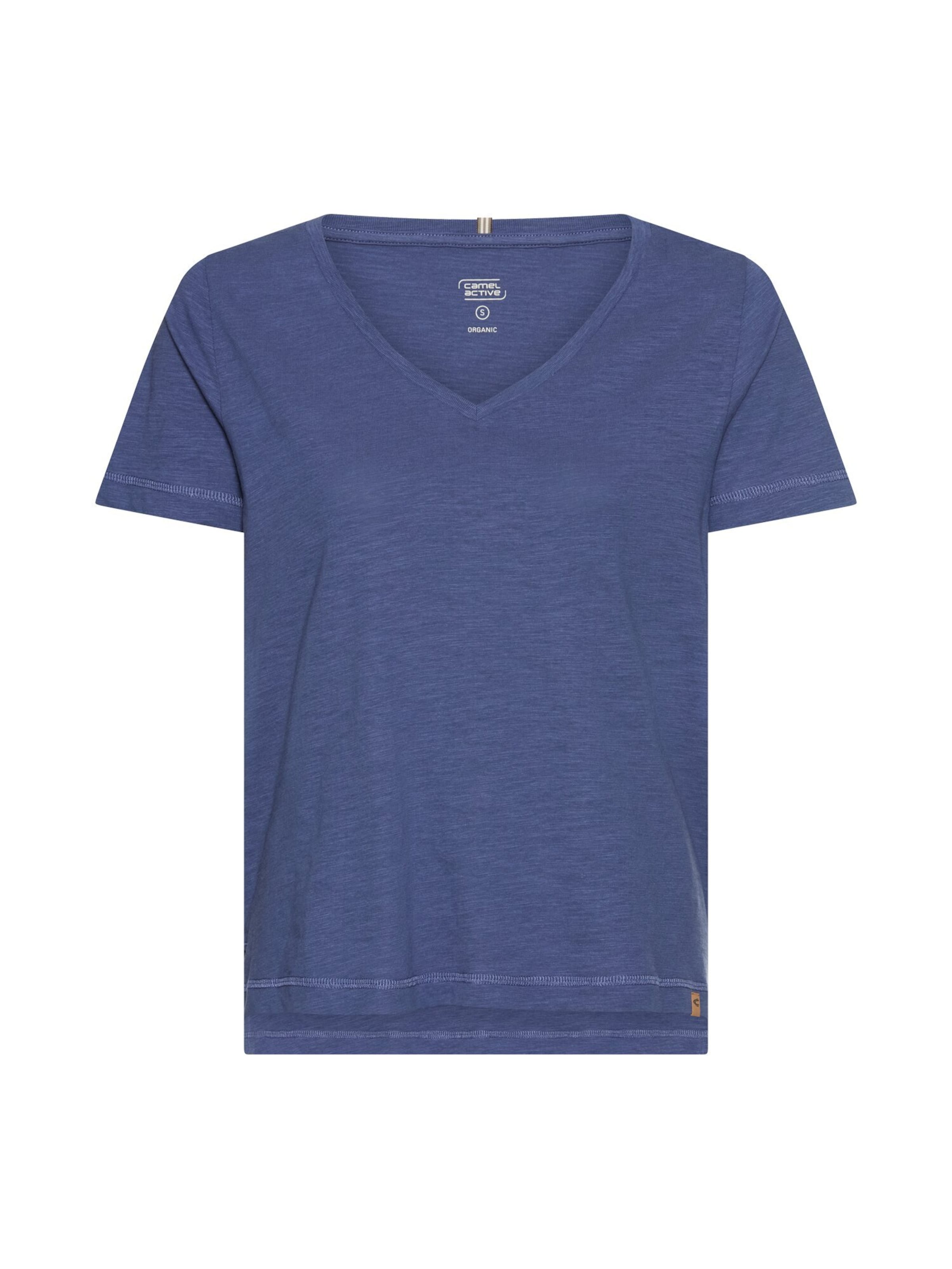 CAMEL ACTIVE T-Shirt aus 100% Baumwolle in Blau: Vorderseite