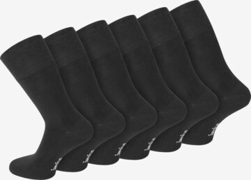 Chaussettes normani en noir : devant