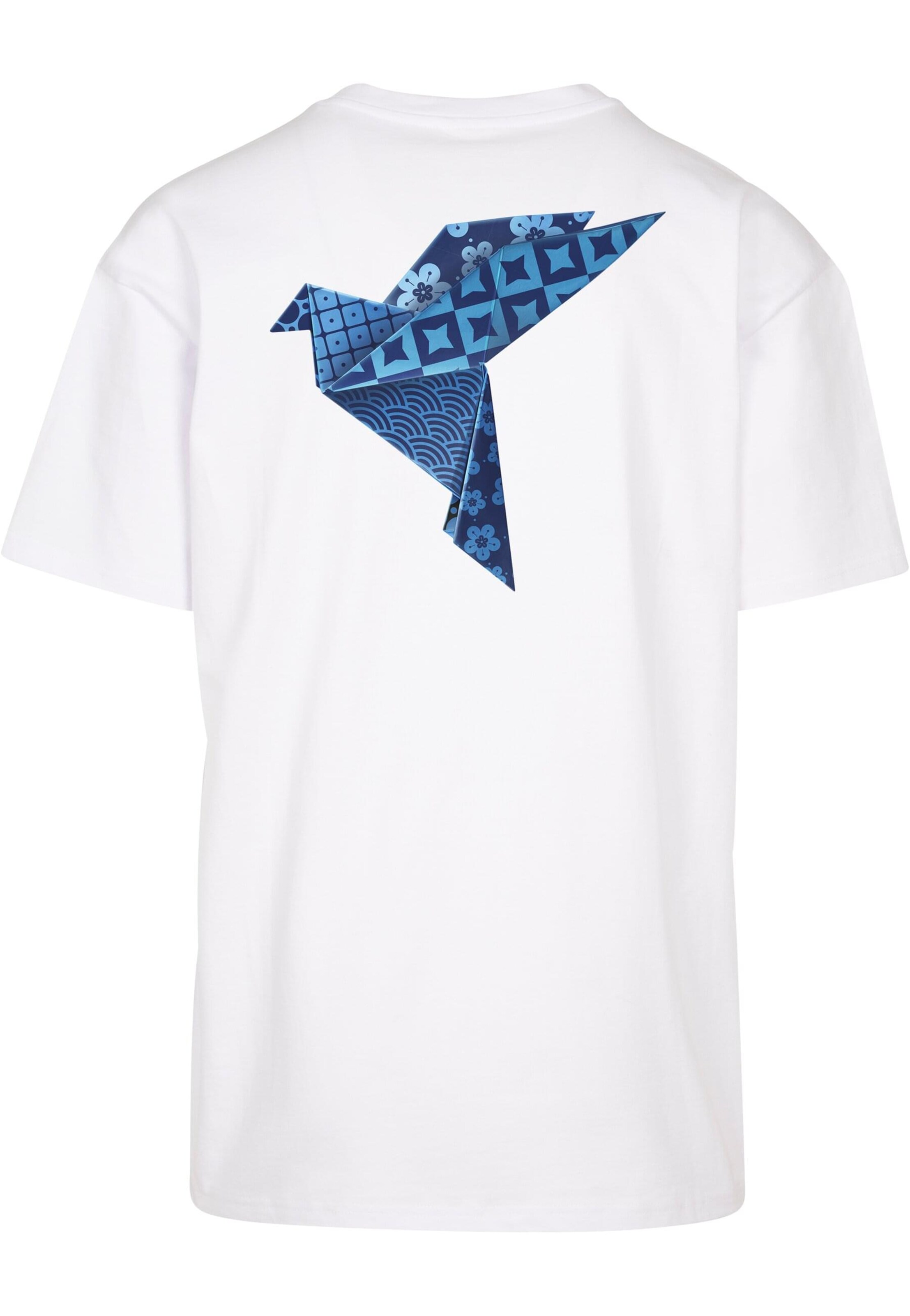 MT Upscale T-Shirt 'Paperbird' in Weiß