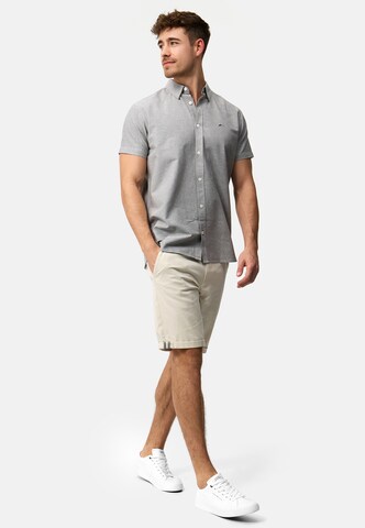 Coupe regular Chemise 'Kenner' INDICODE JEANS en gris