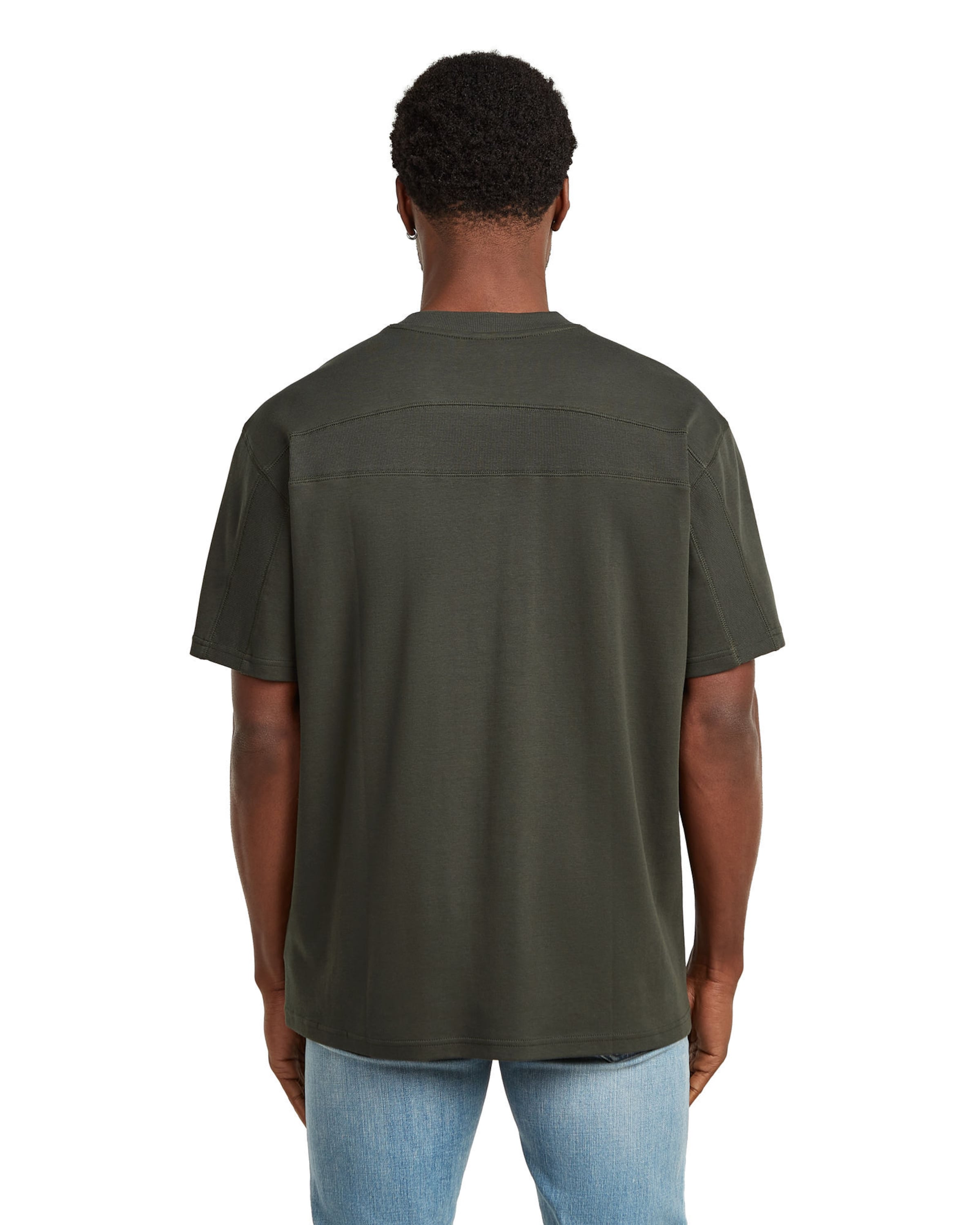 G-STAR Shirt 'Rib Insert Relaxed' in Green