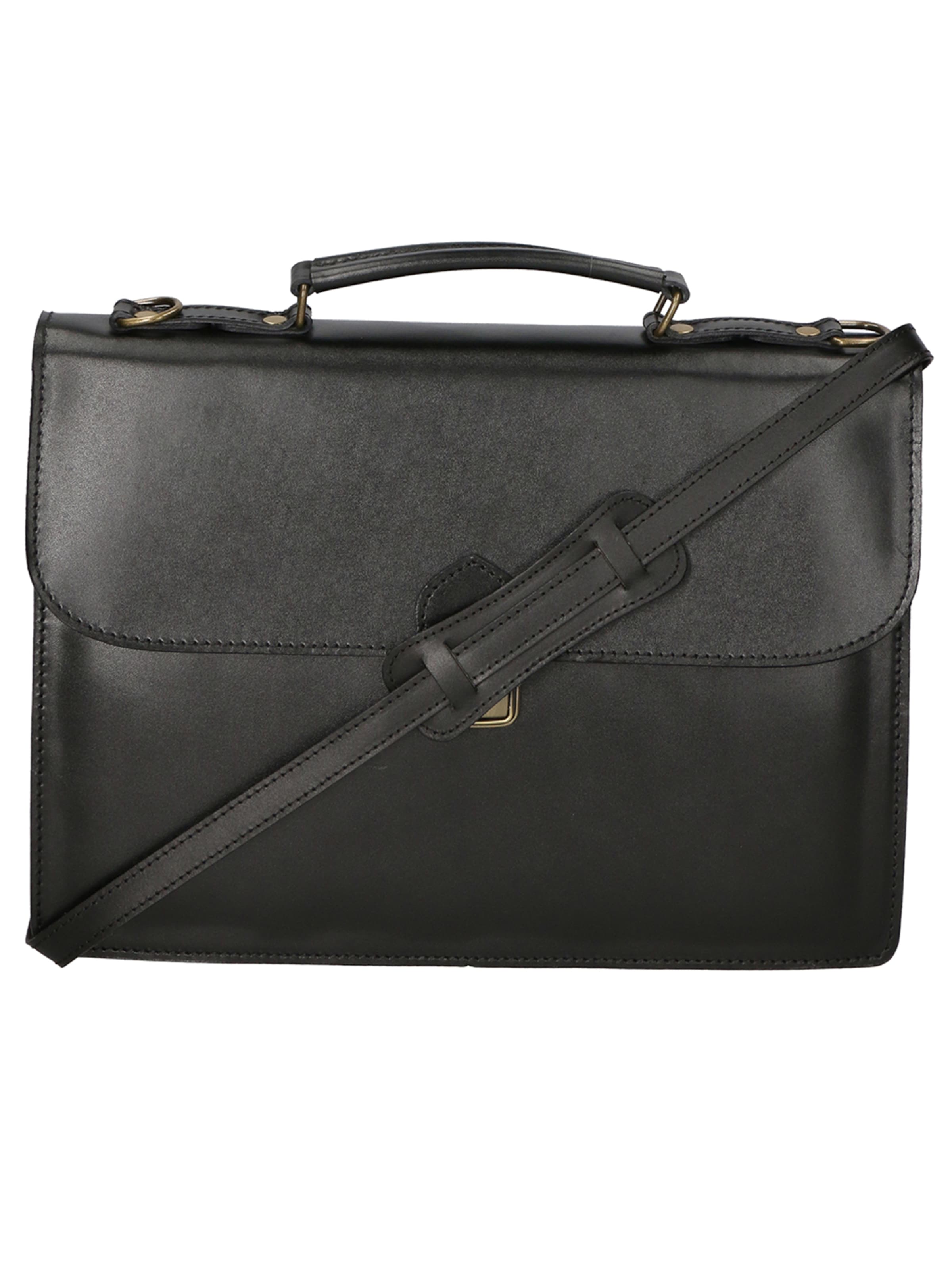 Porte-documents Gave Lux en noir : devant