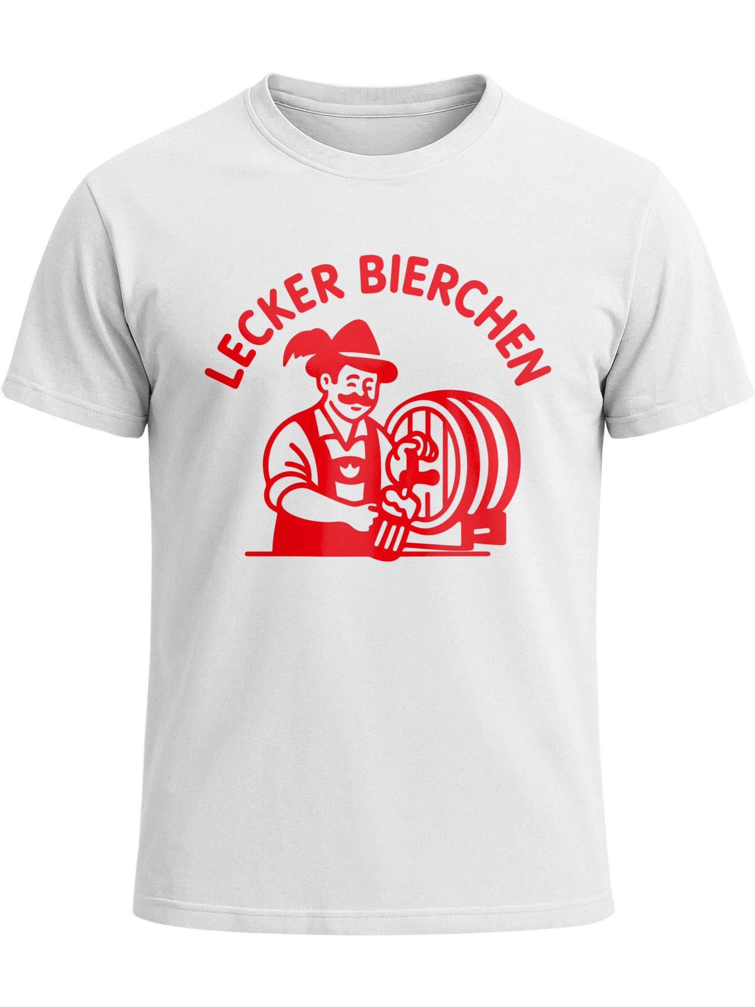 Neverless Shirt 'Lecker Bierchen 4' in White: front