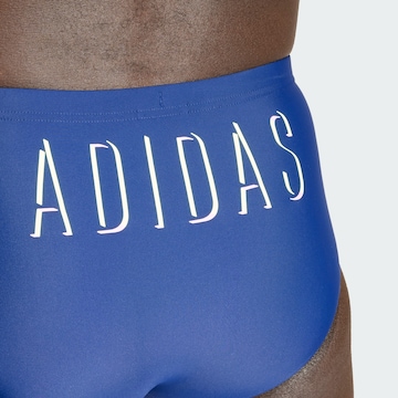 ADIDAS PERFORMANCE Athletic Swim Trunks 'Lineage' in Blue
