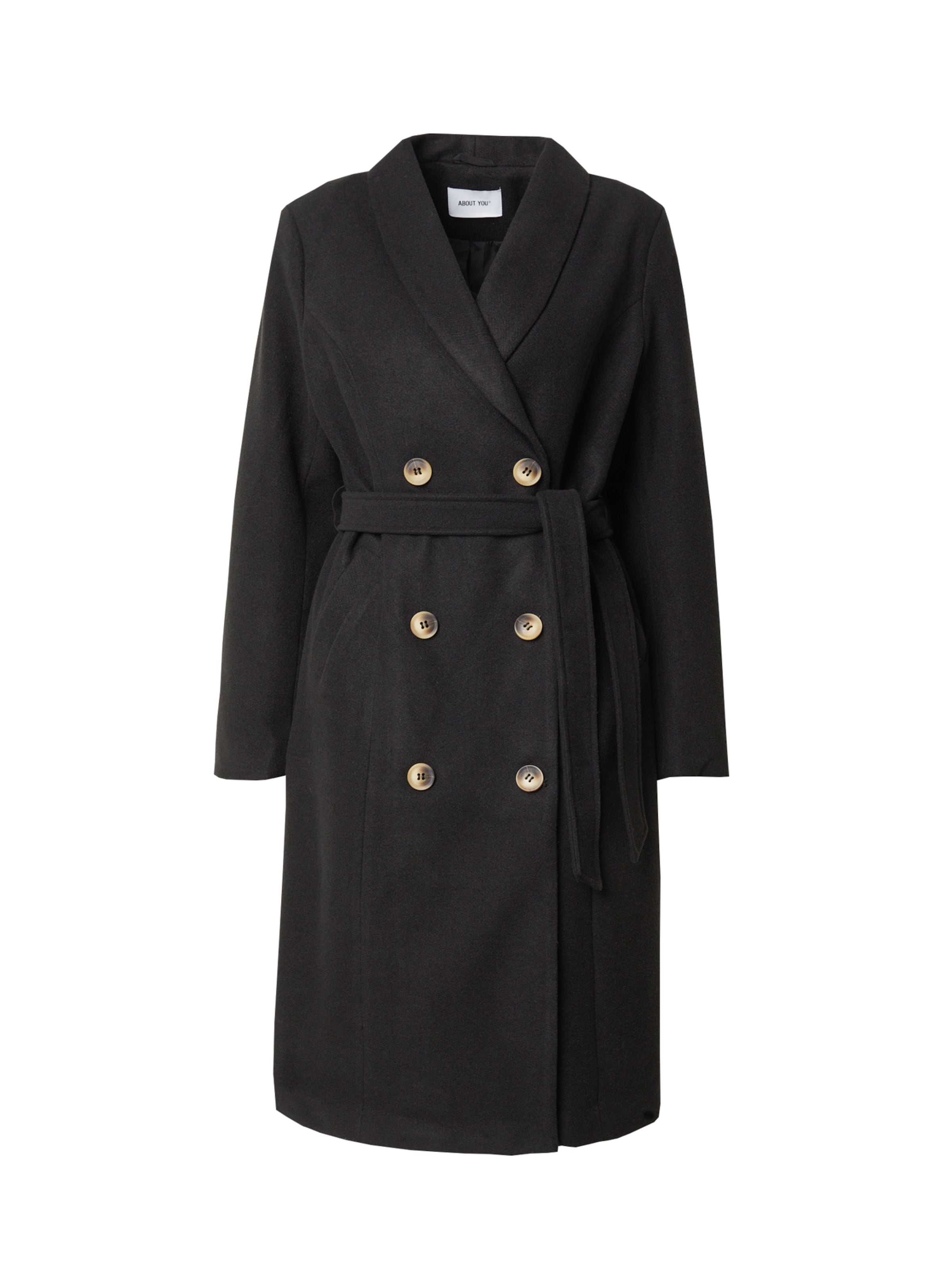 Manteau mi-saison 'Edda' ABOUT YOU en noir : devant