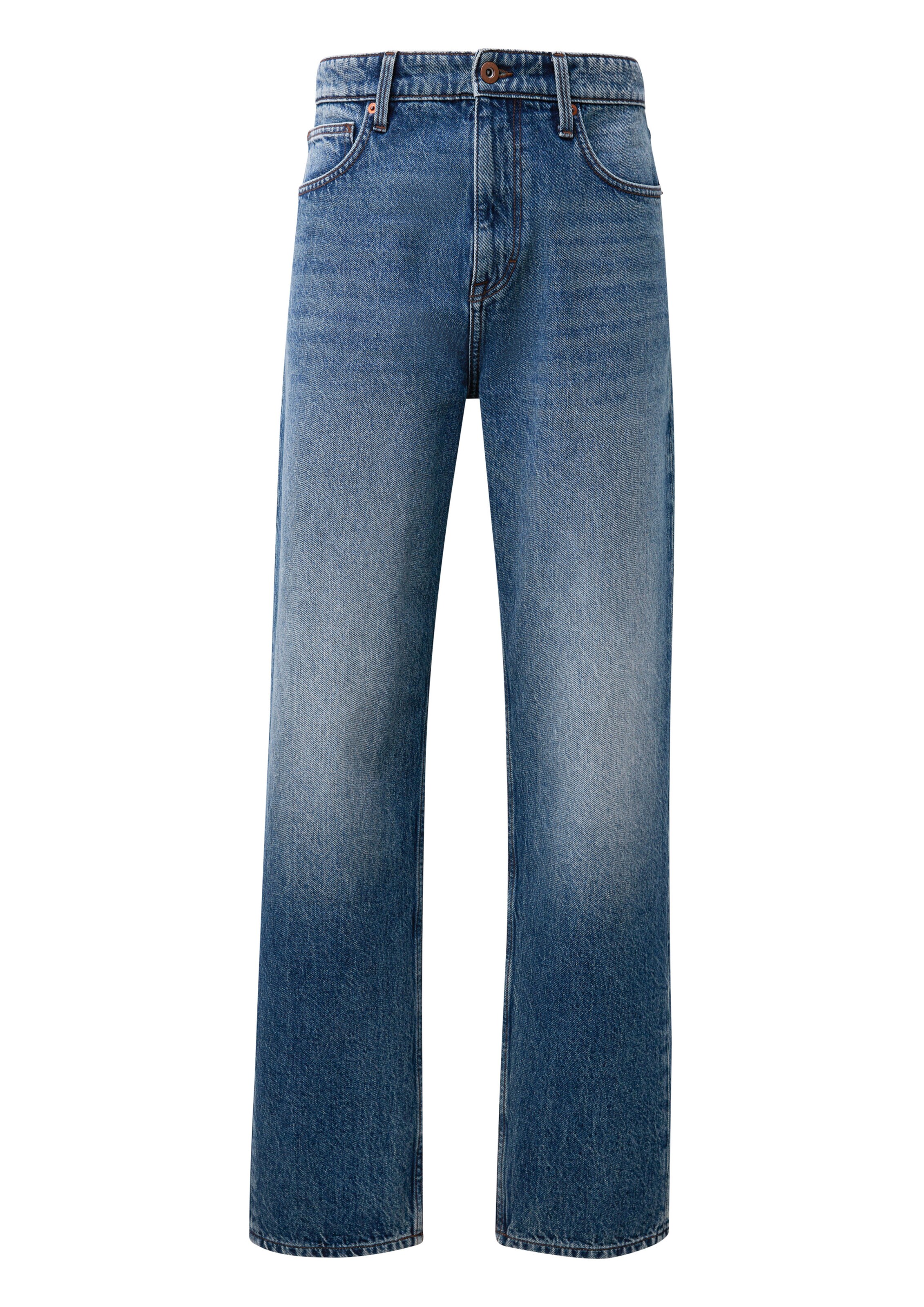 QS Loosefit Jeans in Blau: Vorderseite