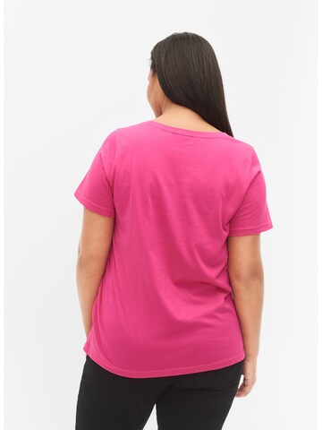 Zizzi - Camisa 'Vdave' em rosa