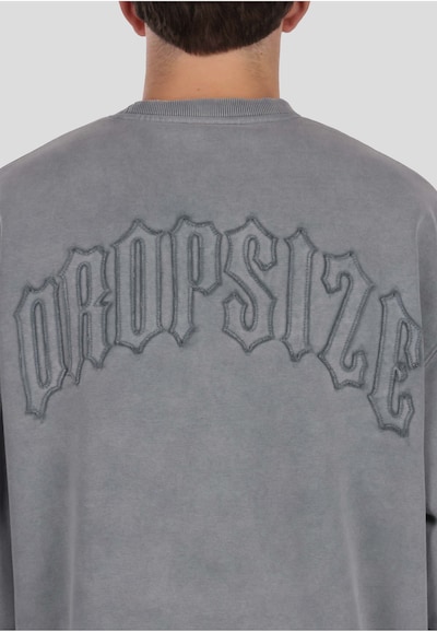 Dropsize Sweatshirt 'Raw Edges' in L in Grey / Light grey, Item view
