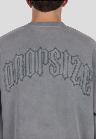 Dropsize Sweatshirt 'Raw Edges' in Grau